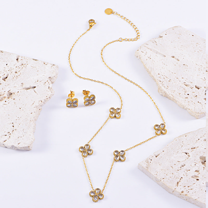 Vintage Floral Jewelry Set