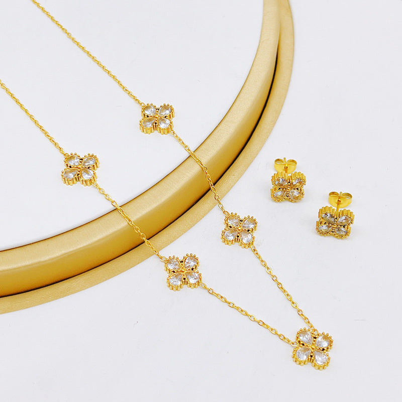 Vintage Floral Jewelry Set