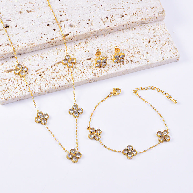 Vintage Floral Jewelry Set